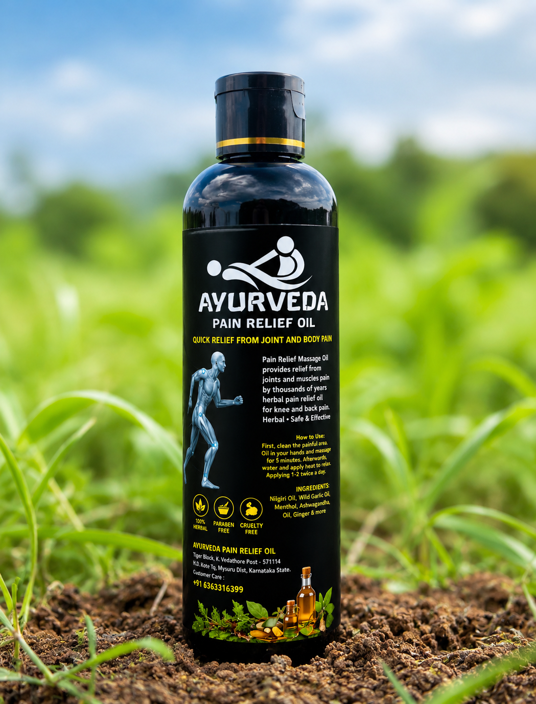 Ayurveda Pain Relief Oil – Natural Ayurvedic Relief for Joint, Muscle & Body Pain